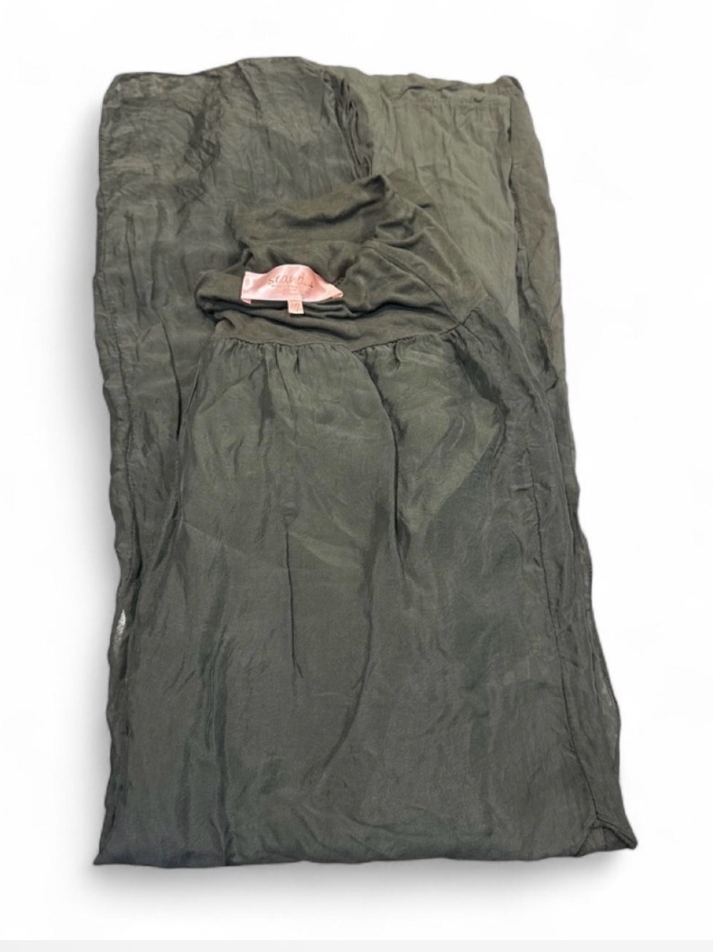 Wide Leg Olive Green Jumpsuit Pants
